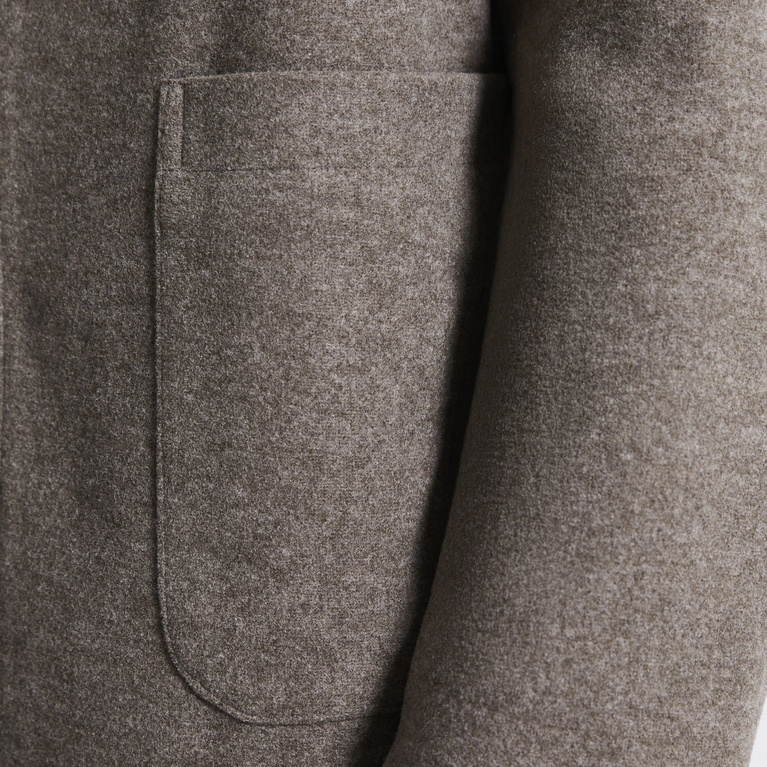 Zip jacket "Zixten" Brown melange